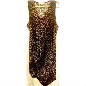 Rachel Roy Curvy Collections Leopard Print Dress woman’s size 1X